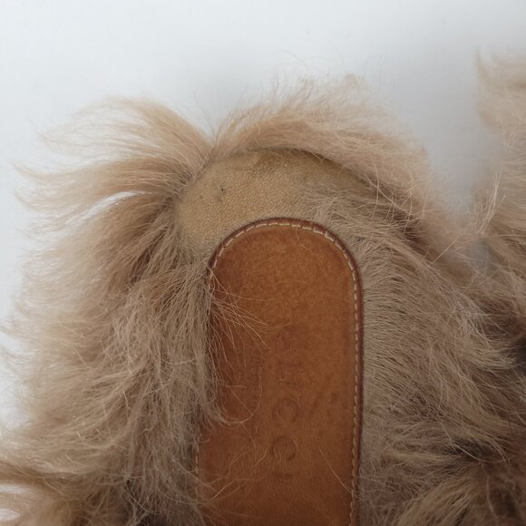 GUCCI Women Princetown Merino Wool Mules Size 37 Raspberry Pink Horsebit Slipper - Picture 10 of 15